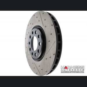 Jeep Renegade Performance Brake Rotor - StopTech - Drilled + Slotted - Front Left