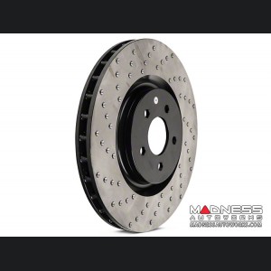 Jeep Compass Performance Brake Rotor - Drilled and Vented - Front Right