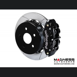 Jeep Wrangler JK Brake Conversion Kit - 14" Rotors - Wilwood Superlite 4R 4 Piston Rear Brake Upgrade Kit (Black Powder Coated Calipers / GT Slotted Rotors)