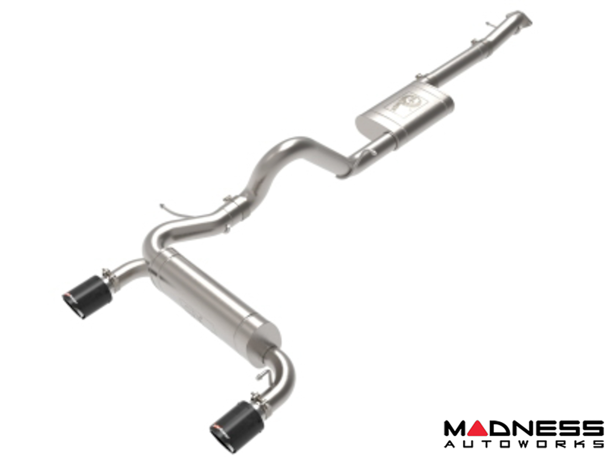 Jeep Wrangler JL 3.6L Performance Exhaust System - Cat Back - Dual Exit - AFE - 2.5" - Polished Tips