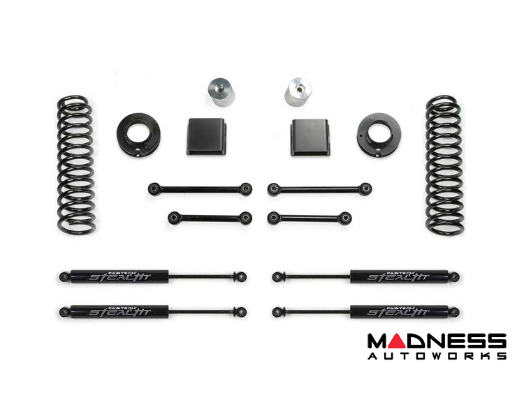 Jeep Gladiator Lift Kit - Fabtech - 3in Sport System w/ Stealth - Diesel - `20-`25
