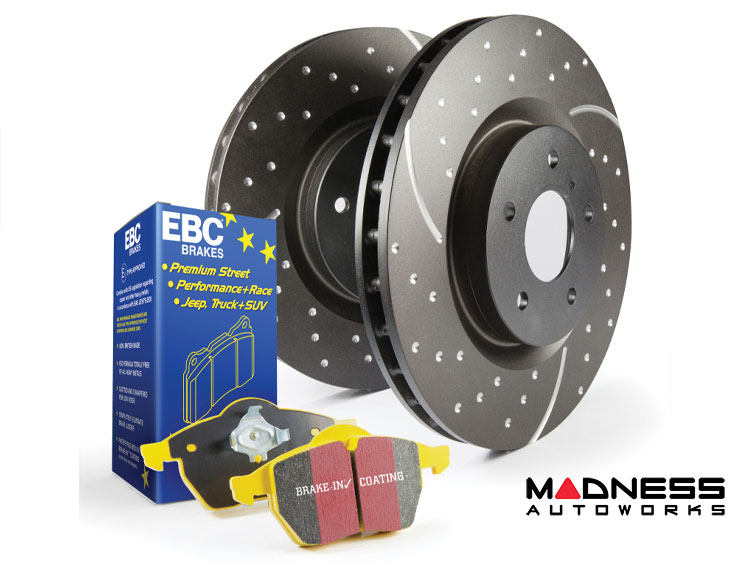 Jeep Renegade Brake Pads + Rotors - Rear - S5 GD Sport Rotors - Yellowstuff Pads