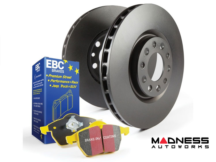 Jeep Renegade Brake Pads + Rotors - Rear - RK Series Premium Rotors - Yellowstuff Pads