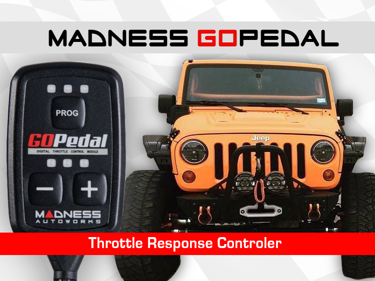 Jeep Wrangler JK 3.6L Throttle Response Controller - MADNESS GOPedal - Bluetooth