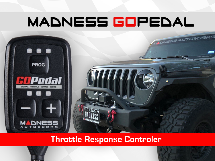 Jeep Wrangler JL 2.0L Throttle Response Controller - MADNESS GOPedal - Bluetooth