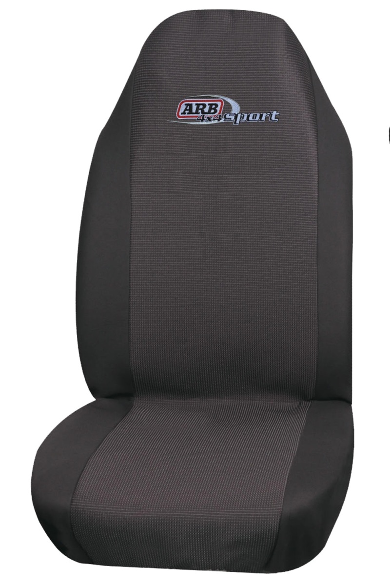 Jeep Wrangler JL Seat Covers - Rear - ARB - Seat Skin - Topographic ARB Print with Red Highlight Stitching - `18-`20