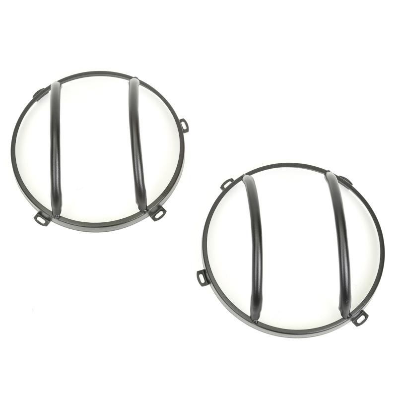 Jeep Wrangler JK Headlight Euro Guards - Rugged Ridge - Euro Guard Kit - Textured Black - `07-`18