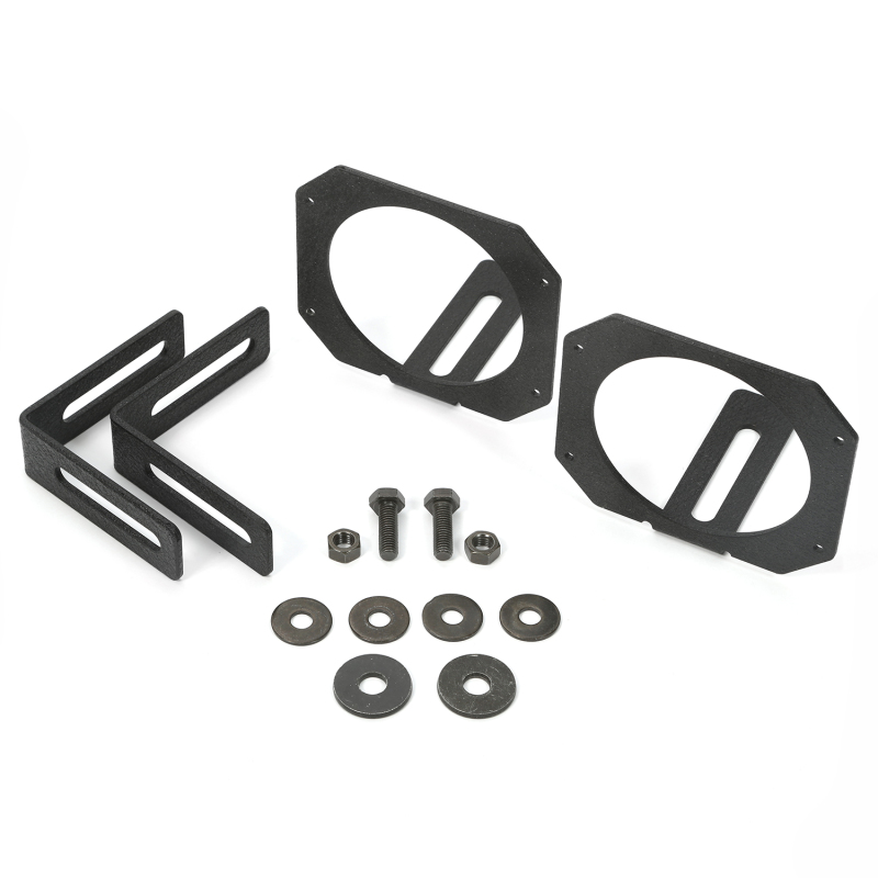 Jeep Wrangler JK LED Light Mount Brackets - Rugged Ridge - Circular - `07-`18