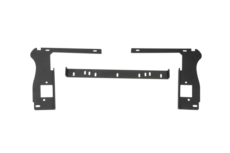 Jeep Gladiator Mounting Brackets - Behind Grille - Rugged Ridge - LED Grille Mount Bracket - Black - `20-`21