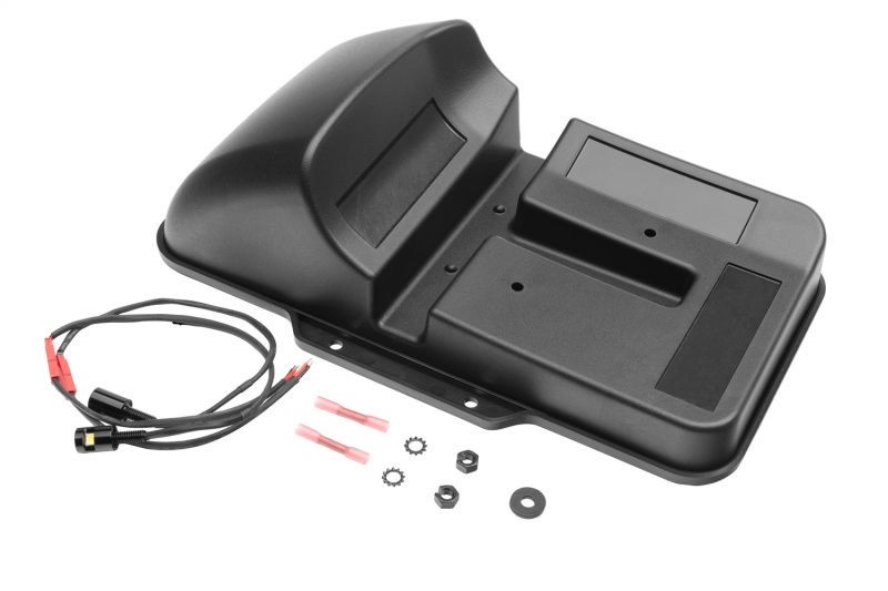 Jeep Wrangler JL License Plate Relocation Bracket - Rear - Rugged Ridge - Black - `18-`22