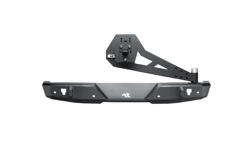 Jeep Wrangler JL Rear Bumper w/ Swing Out Tire Carrier - Rear - Rugged Ridge - Heavy Duty - Black - `18-`22