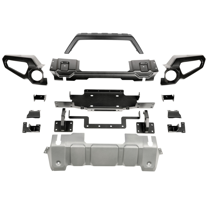 Jeep Gladiator Bumper - Front - Rugged Ridge - Venator W/Overrider & Winch Tray - `20-`21