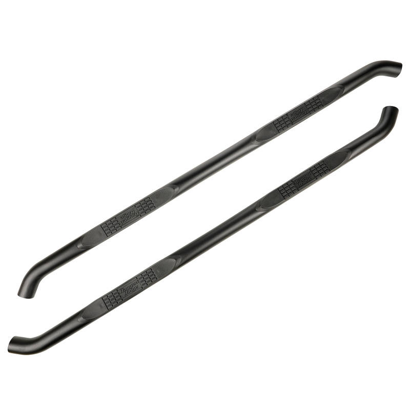 Jeep Gladiator Side Steps - Rugged Ridge - 3-Inch Round - Fine Textured Black - `20-`22