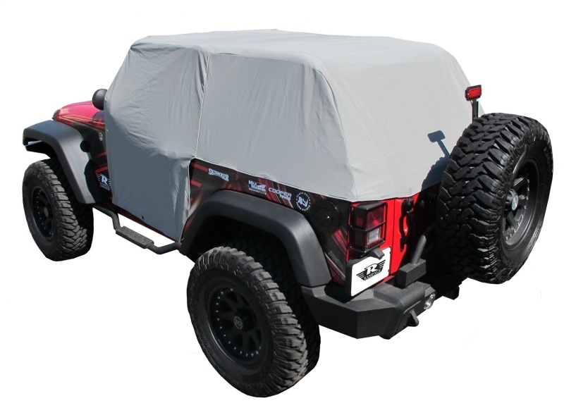Jeep Wrangler JK Cab Cover - Rampage - With Door Flaps - Grey - `07-`18