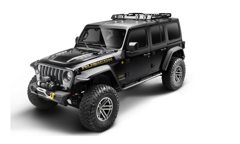 Jeep Wrangler JL Flat Style Flares - Bushwacker - Hyperform - Black - `18-`21