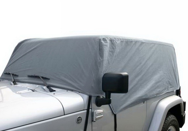 Jeep Wrangler JK Car Cover, 4 Layer - Rampage - Grey - `07-`18