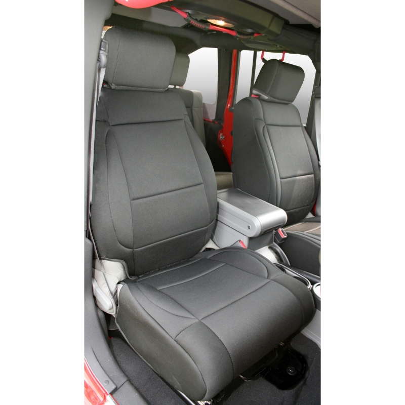Jeep Wrangler JK Seat Covers - Front - Rugged Ridge - Neoprene - Black - `07-`10