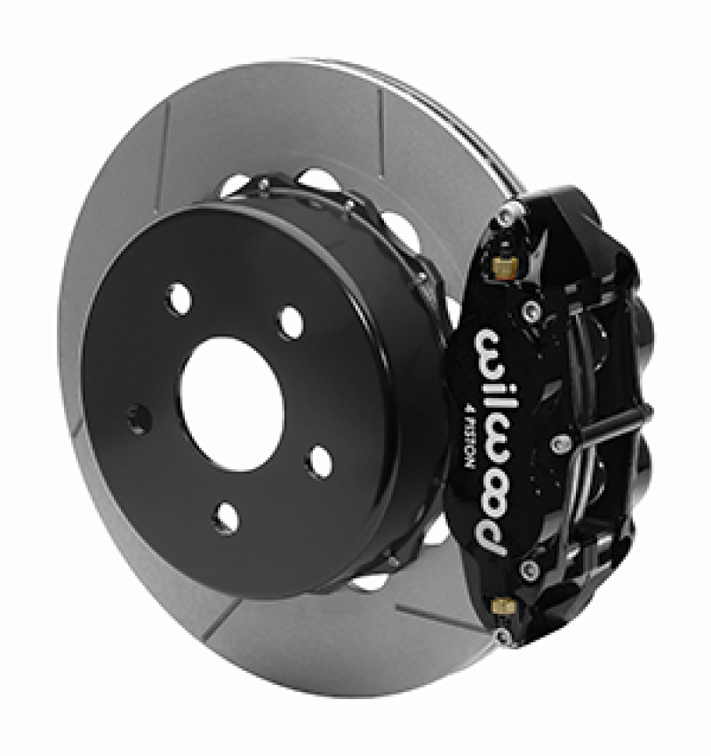Jeep Gladiator Brake Kit - Rear - Wilwood - Narrow Superlite 4R Rear Slotted Rotors + Lines - Black - 2020+