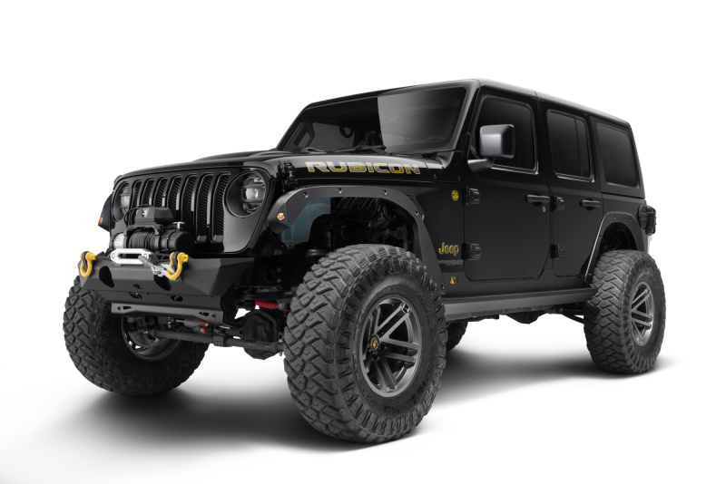 Jeep Wrangler JL Trail Armor Fender Delete Kit - Front + Rear - Bushwacker - Black - `18-`22