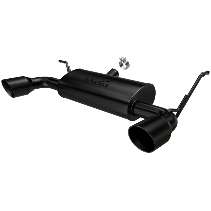 Jeep Wrangler JK Axle Back Exhaust - Rear - Magnaflow - Street Series Dual Split - Black - 3.8/3.6L - `07-`17