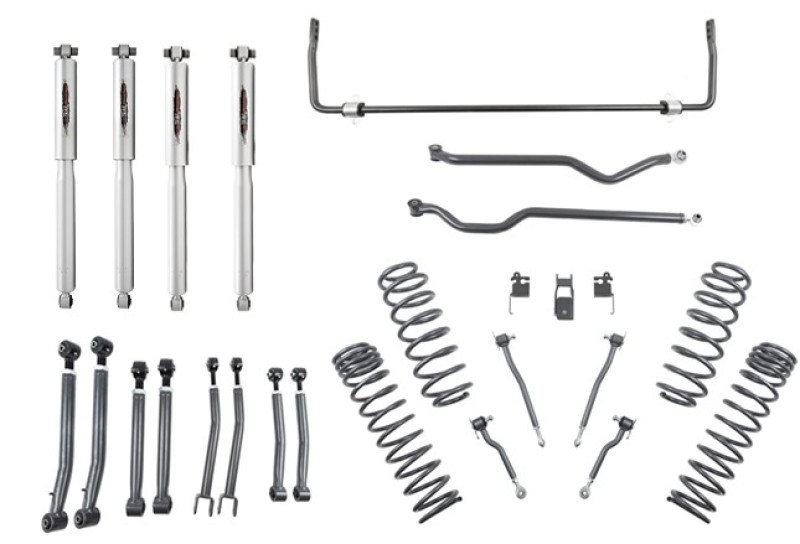 Jeep Wrangler JL Lift Kit w Shocks - Front and Rear - Belltech - Trail Performance - `18-`21