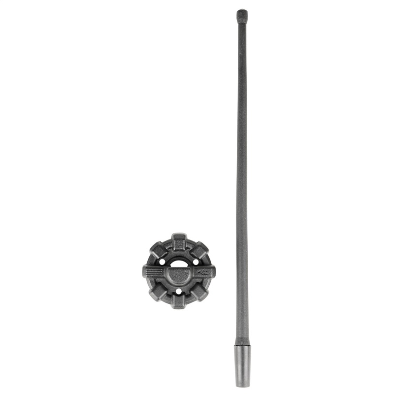 Jeep Gladiator Antennas - Rugged Ridge - Reflex with Base - Textured Black Powder Coat - `20-`22