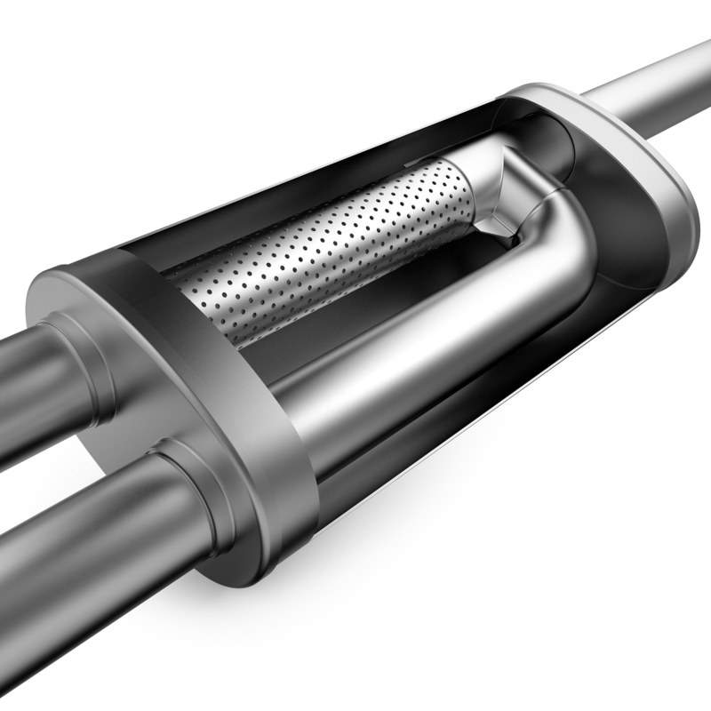 Jeep Wrangler JK Axle Back Exhaust - Magnaflow - Overland Series - 3.6L or 3.8L - `07-`18