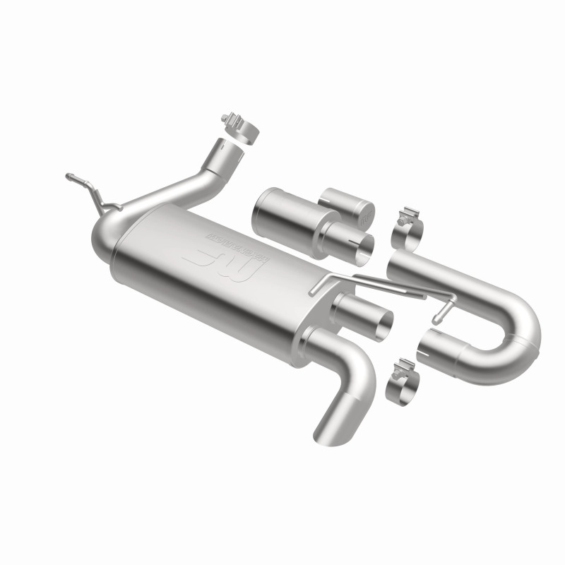Jeep Wrangler JK Axle Back Exhaust - Magnaflow - Overland Series - 3.6L or 3.8L - `07-`18
