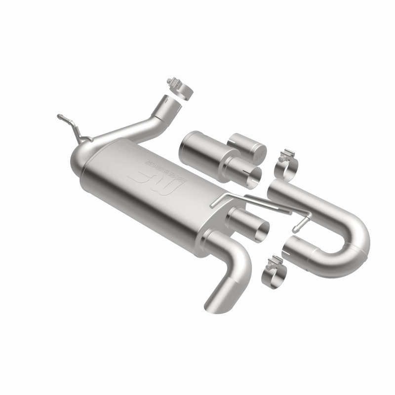 Jeep Wrangler JK Axle Back Exhaust - Magnaflow - Overland Series - 3.6L or 3.8L - `07-`18