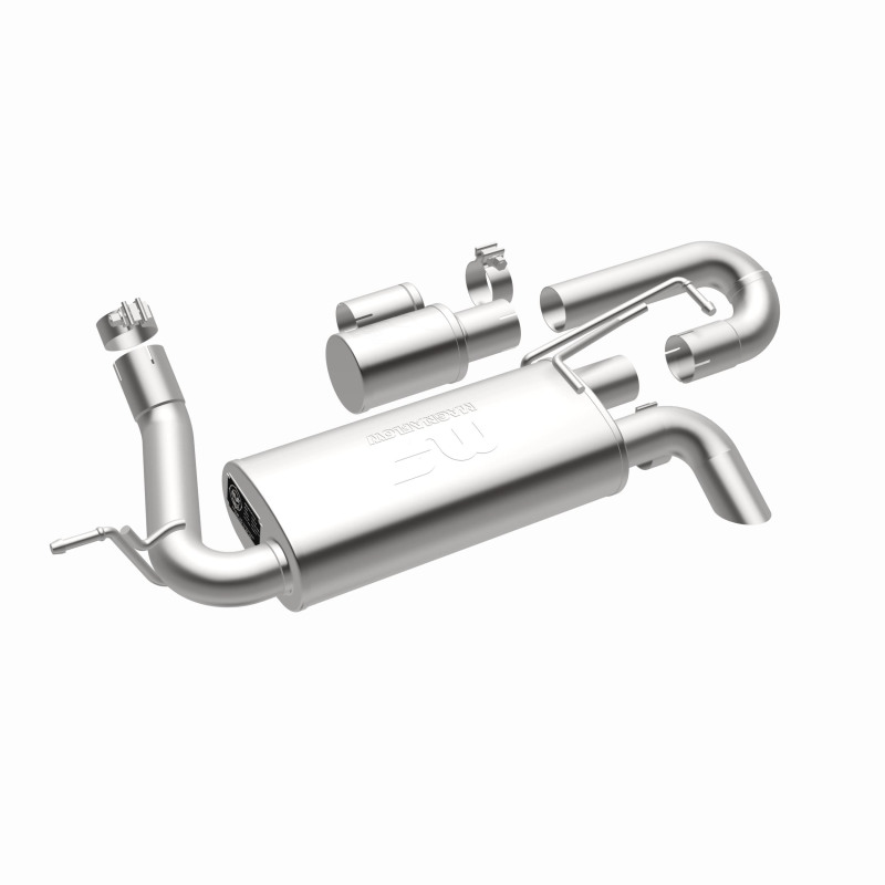 Jeep Wrangler JK Axle Back Exhaust - Magnaflow - Overland Series - 3.6L or 3.8L - `07-`18
