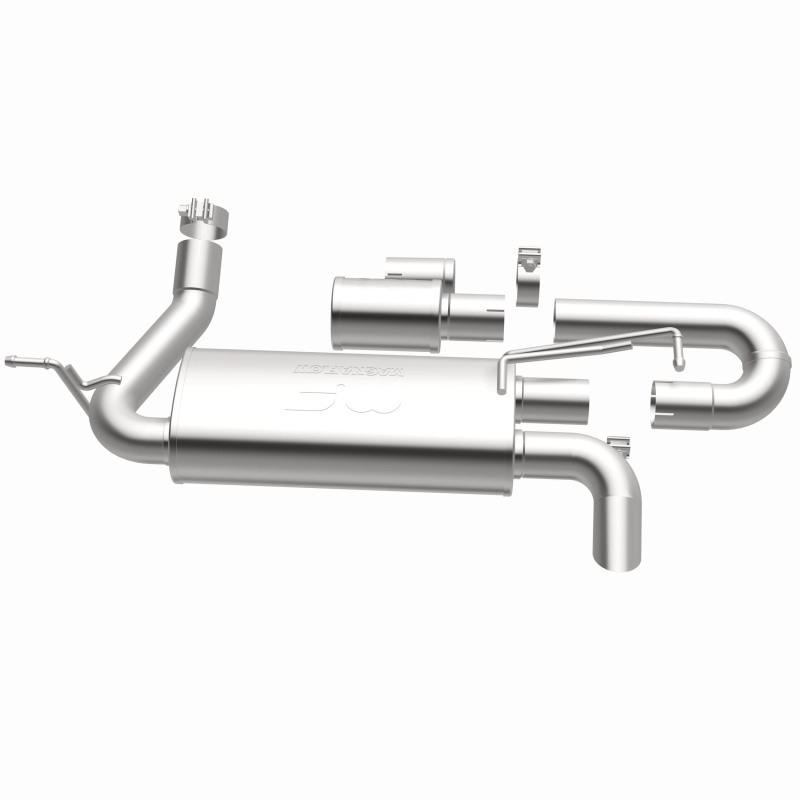Jeep Wrangler JK Axle Back Exhaust - Magnaflow - Overland Series - 3.6L or 3.8L - `07-`18