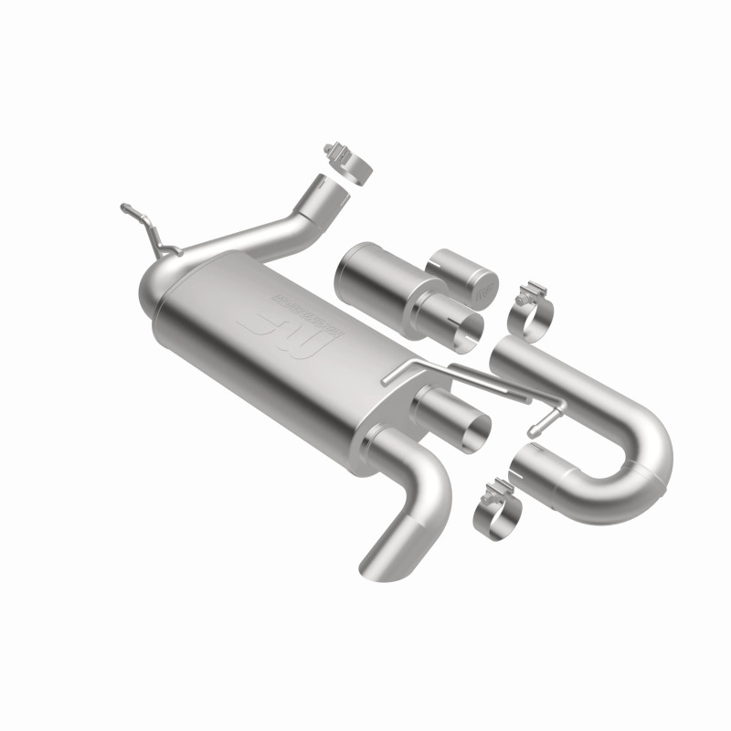 Jeep Wrangler JK Axle Back Exhaust - Magnaflow - Overland Series - 3.6L or 3.8L - `07-`18