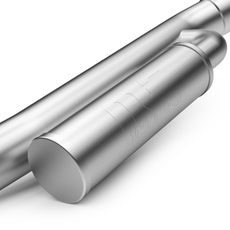 Jeep Wrangler JK Axle Back Exhaust - Magnaflow - Overland Series - 3.6L or 3.8L - `07-`18