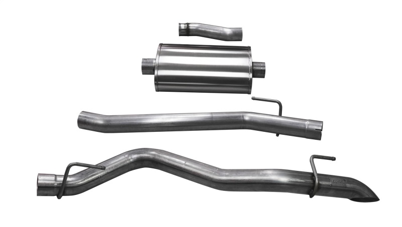 Jeep Gladiator Performance Exhaust - Single Side Exit - CORSA Performance - Cat Back w/ Turn Down Tip - `20-`25