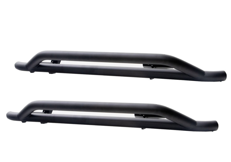 Jeep Wrangler JL Slimline Side Bars - Rampage - Black - `18-`21