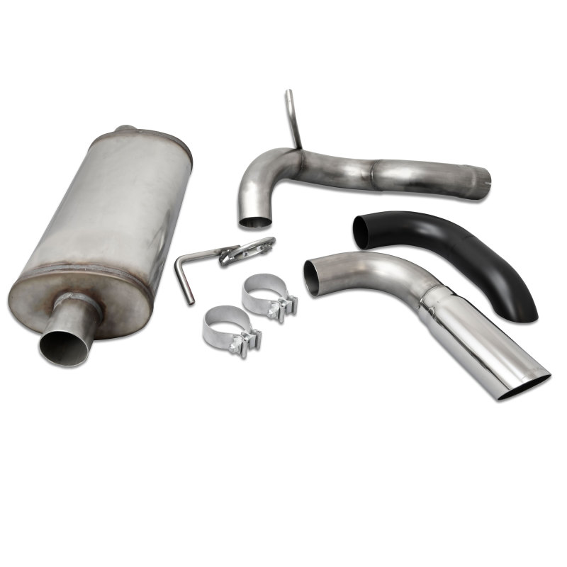 Jeep Wrangler JL Axle Back Exhaust - Rear - JBA - 304SS Single Rear Exit - 2.0L/3.6L - `18-`21