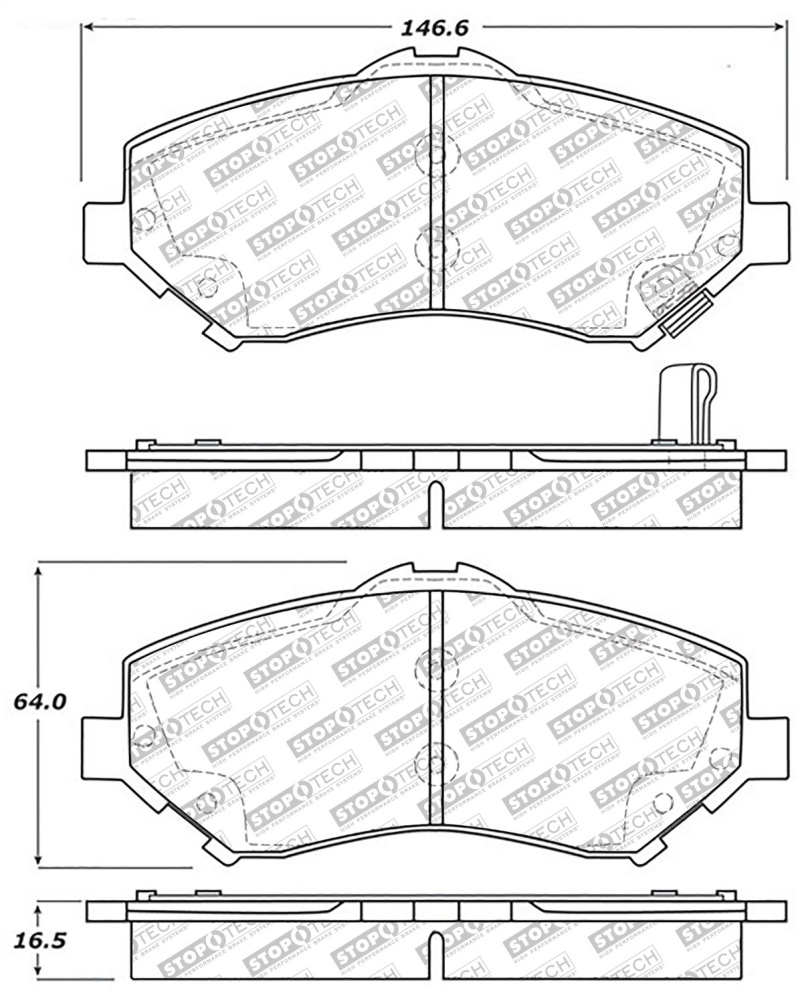 Jeep Wrangler JK - ST Street Brake Pads