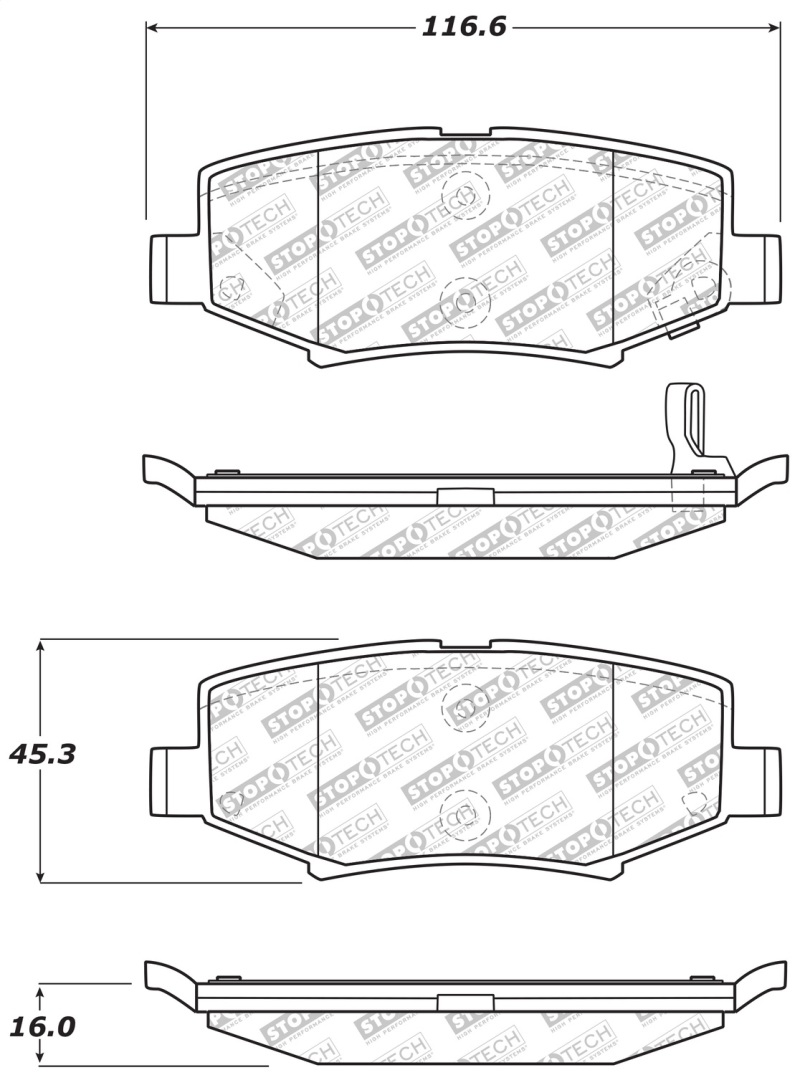 Jeep Wrangler JK - ST Street Brake Pads
