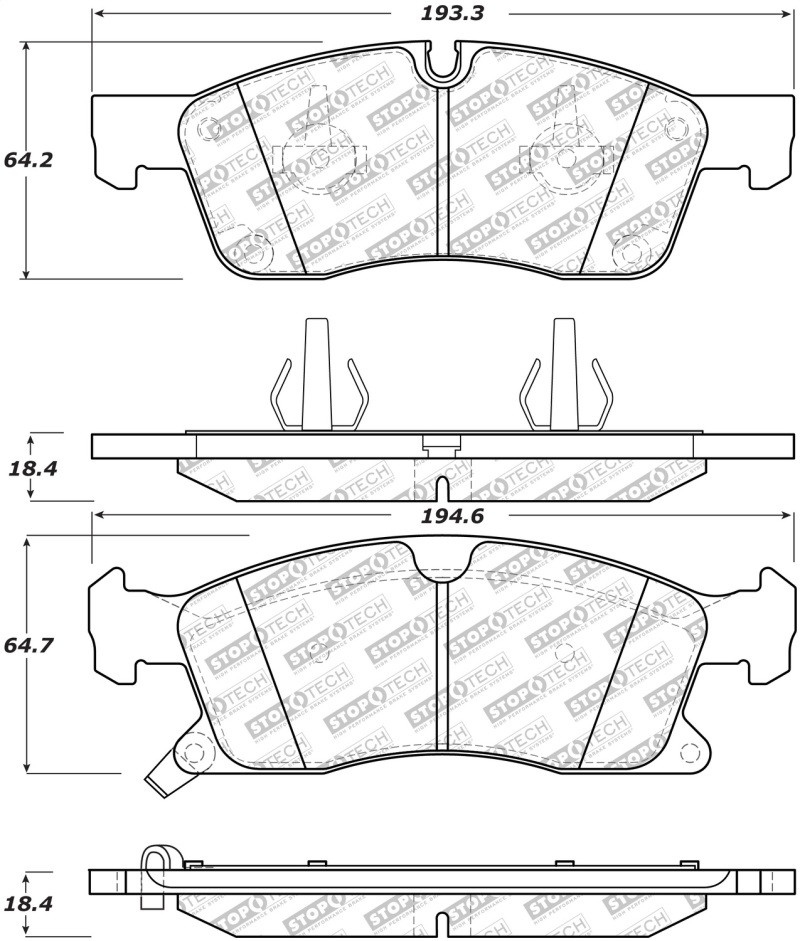Jeep Grand Cherokee - ST Street Brake Pads