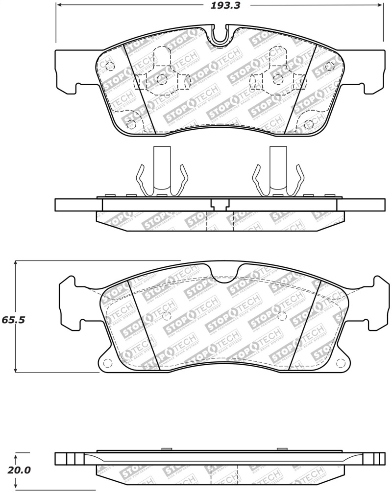 Jeep Grand Cherokee - ST Street Brake Pads