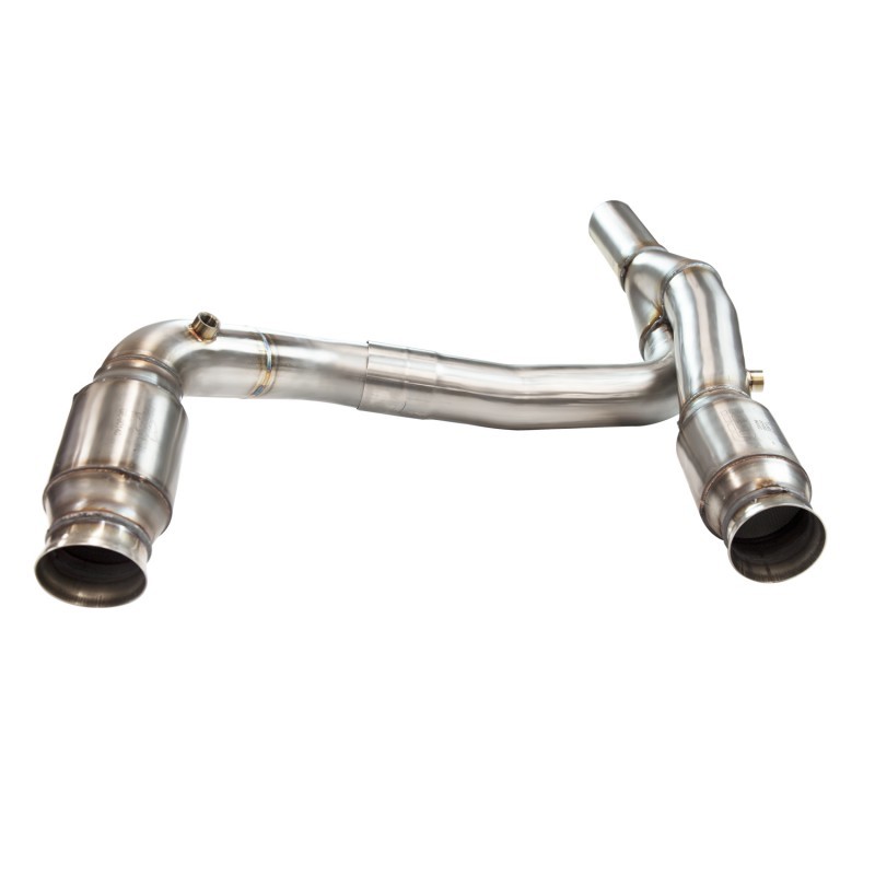 Jeep Wrangler JK Cat Y-Pipe - Kooks Headers - LS - `07-`18