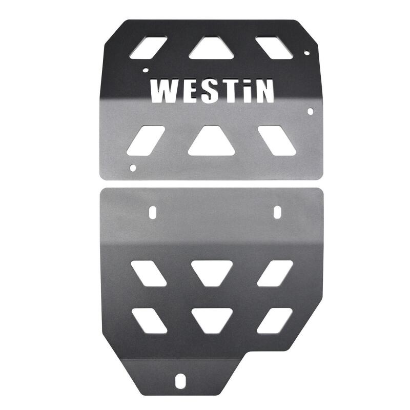 Jeep Wrangler JL Transmission Pan Skid Plate - Westin - Textured Black - `18-`22