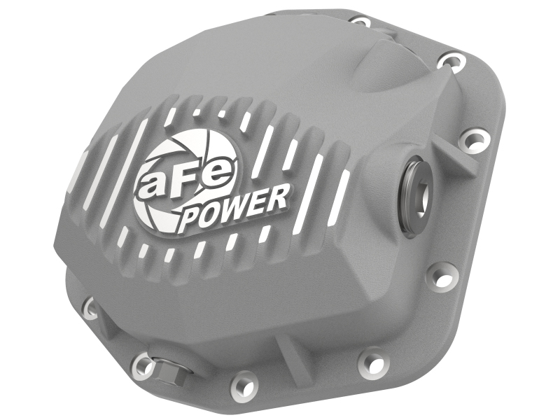 Jeep Wrangler JL Differential Cover - Rear - aFe - Street Series - Raw w/Machined Fins - `18-`23