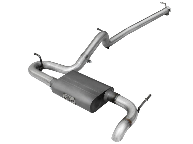 Jeep Wrangler JK Exhaust System Cat Back - aFe - Scorpion Aluminized Hi-Tuck - 3.6L/3.8L - `07-`18