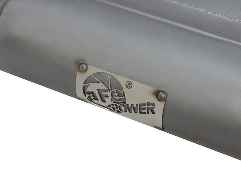 Jeep Wrangler JK Axle-Back Exhaust - aFe - Scorpion 2-1/2in Alum Steel - Polished - V6-3.6/3.8L - `07-`18
