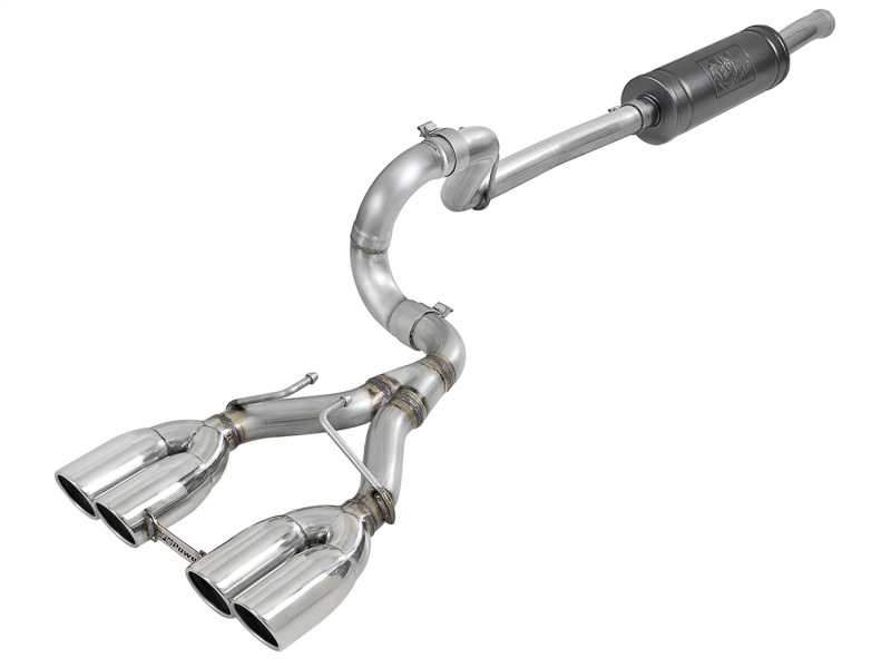 Jeep Wrangler JL Exhaust System - Rear - aFe - Rebel Series - Polished - V6-3.6L - `18-`24