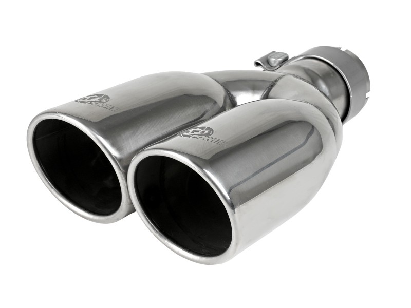 Jeep Wrangler JK Exhaust Axle Back - Rear - aFe - Vulcan Series 2.5in 304 SS - Polished - V6-3.6/3.8L - `07-`18