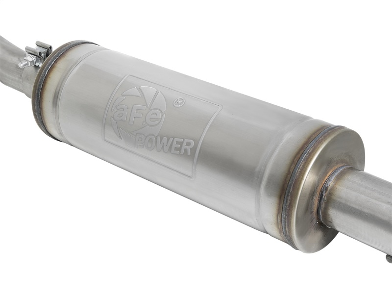 Jeep Wrangler JK Exhaust System - aFe - Rock Basher 3in 409 SS Cat-Back Turn-Down - V6 3.6L/3.8L - `07-`18