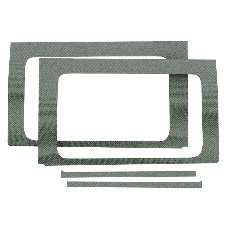 Jeep Wrangler JL Side Window Trim Kit - Rear - DEI - 4 Piece - Gray - `18-`23