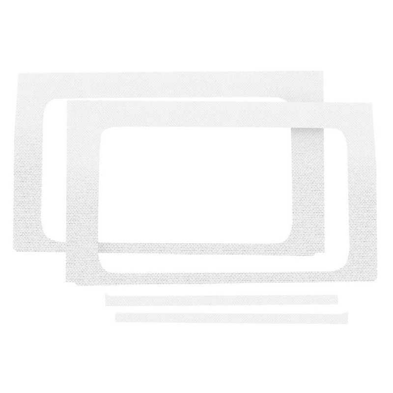 Jeep Wrangler JL Side Window Trim Kit - Rear - DEI - White - `18-`23